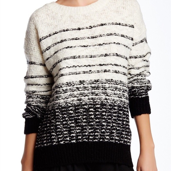 Vince Textured Stripe Wool Blend Sweater - Picture 2 of 14